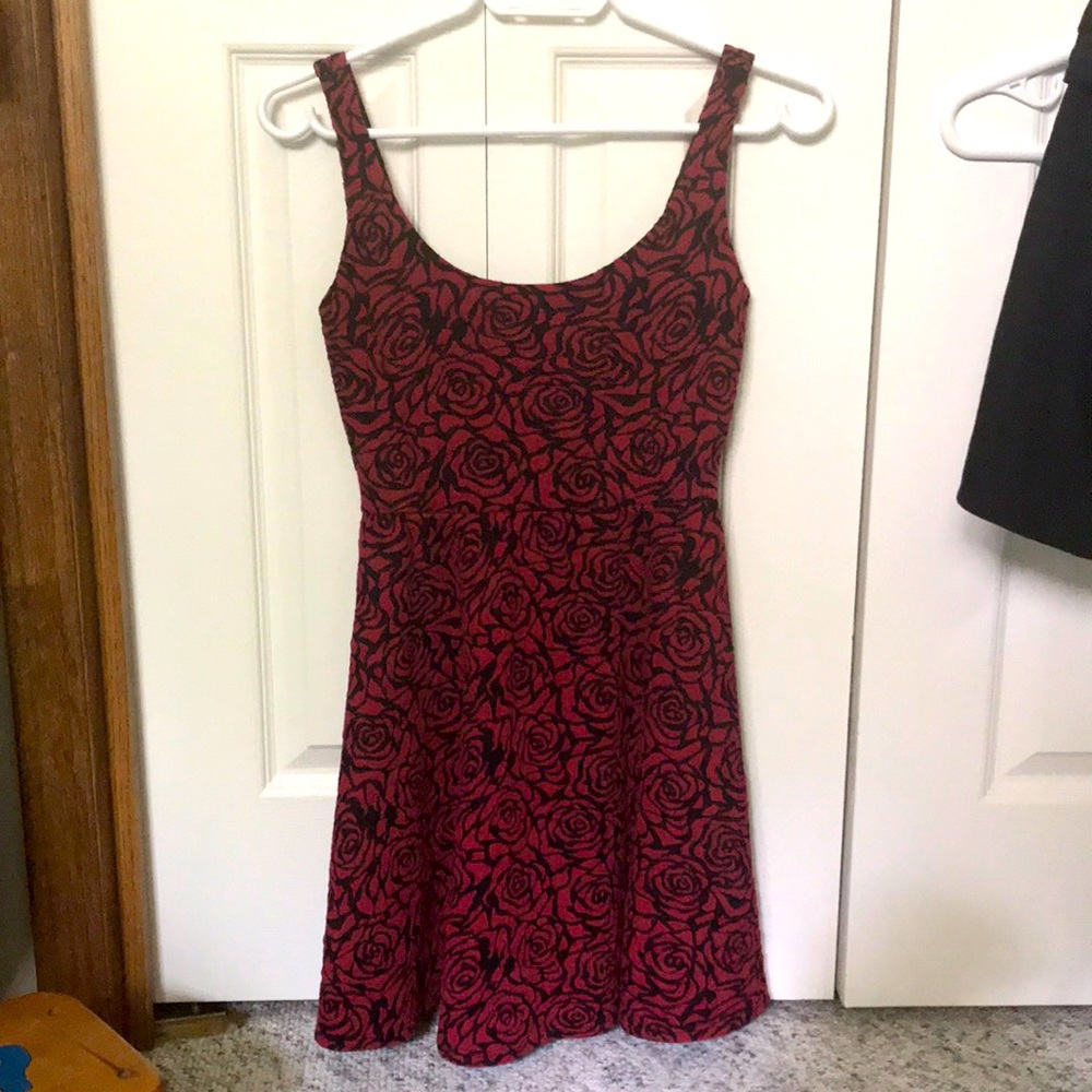Dee Elle red rose dress